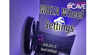 Moza R9 Wheel Settings | Drift/Dirt/Road | Iracing & Assetto Corsa