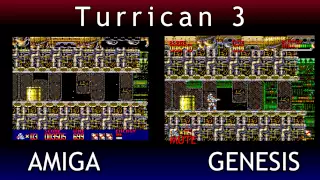 Amiga 500 V Sega Genesis - Turrican 3