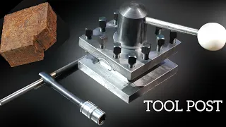 Making A Powerful Tool Post For Homemade Lathe | Homemade Tool Post