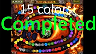 Zuma's Revenge: 15-colored level 51 completed!