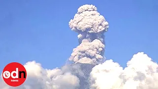 Spectacular Explosion as Mexican Volcano Spews Giant Plume of Ash