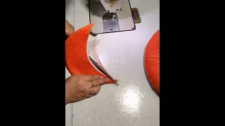 Sewing of cotton Beret caps