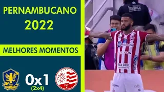 Melhores momentos | Retrô 0(2x4)1 Náutico - Final do Pernambucano 2022 (Volta) Globo