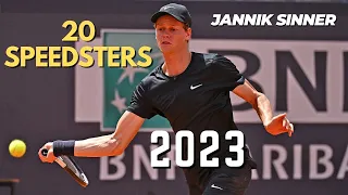 Jannik Sinner - 20 Speedy Forehands in 2023 (HD)