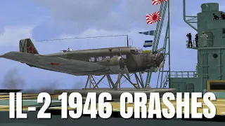 Emergency Crash Landings, Collisions, Fails & Crashes! V24 | IL-2 1946 Crash Compilation