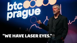 WE HAVE LASER EYES - Michael Saylor at BTCPrague 2023