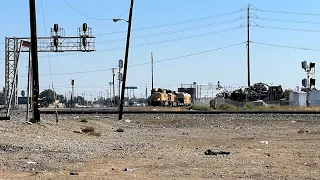 Railfanning BNSF, UP, & Amtrak Trains at the Stockton Diamonds with a UP Geometry Train!