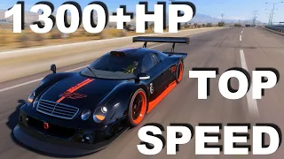 1300+HP Mercedes-Benz AMG CLK GTR FORZA EDITION - TOP SPEED - Forza Horizon 5