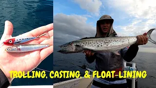 Trolling, casting, and float-lining for MACKEREL! - How to do it yourself!