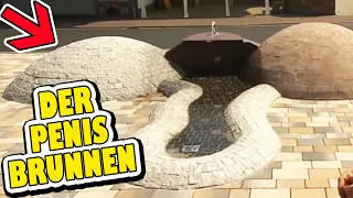 REALER IRRSIN: PENIS BRUNNEN vor Katholischer Kirche! - React