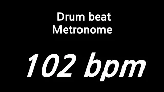 102 bpm metronome drum