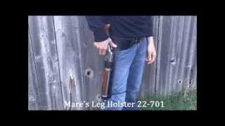 Mare's Leg Holster + Dummy Cartridges Steve McQueen Firefly Zombieland Prop Costume