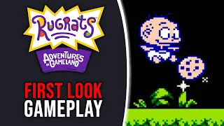 Rugrats: Adventures in Gameland - First Look (8bit) Gameplay