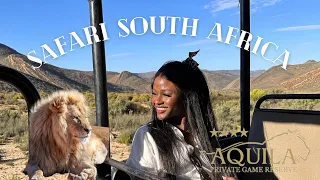 Aquila Private Game Reserve SAFARI in South Africa near Cape Town. Big Five Sightings.