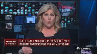National Enquirer publisher given immunity over hush-money payment