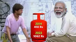 Narendra Modi on gas cylinder ft. Inflation | The Mulk