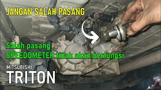 Cara pasang sensor speedometer TRITON, harus tahu tentang ini....