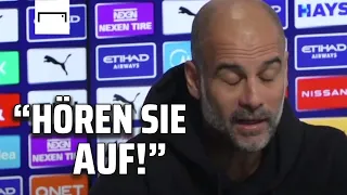 Pep Guardiola liefert sich Wortgefecht mit Reporter! | Man City