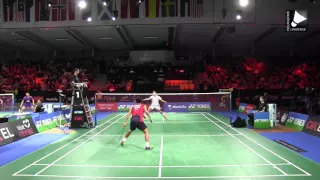 Kento Momota vs Chou Tien Chen - MS QF [Denmark Open 2015]