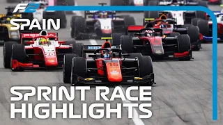 F2 Sprint Race Highlights | 2020 Spanish Grand Prix