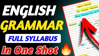 Class 10 Complete ENGLISH GRAMMAR - Tenses, Modals, Reported Speech, Subject Verb Agreement