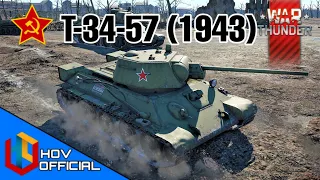 War Thunder | Soviet T-34-57 (1943) Gameplay  | WINGED LIONS