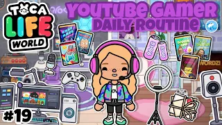 Toca Life World | Youtube Gamer Daily Routine!? 👾 #19 | Toca Boca