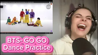 Reacting to BTS- GO (GOGO) Dance Practice (Halloween)