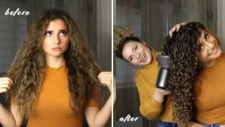 LONG CURLY HAIR ROUTINE FOR THE BEST VOLUME AND DEFINITION