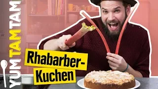Rhabarberkuchen mit Mandel-Zimt-Streuseln // Endlich ist Rhabarberzeit! // #yumtamtam