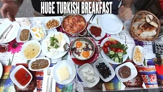 Eating A Huge Turkish Breakfast in Istanbul