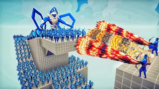 100x ICE ARMY + ICE GIANT vs 3x EVERY GOD - Totally Accurate Battle Simulator TABS