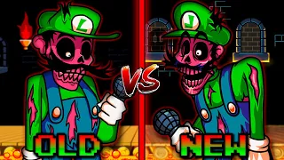 FNF': Mario's Madness V2 - I Hate You (Old Vs New) (ihy luigi song v1 and v2 comparison)