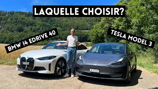 BMW i4 eDrive 40 vs. Tesla Model 3: laquelle choisir? Comparaison complète!