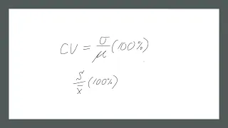 Statistics Lectures 3: Coefficient of Variation