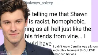 shawn mendes confronts his "racist" tweets(is camila cabello racist too?)