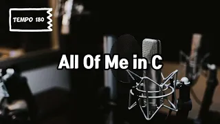 All Of Me (C key Fast Latin Bossa Nova Tempo 180) - Backing Track
