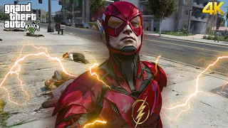 GTA 5 - The Flash (Brainiac) From Suicide Squad Kill The Justice League