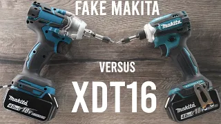 Fake Makita vs Makita XDT16