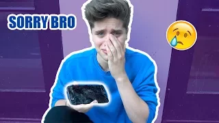 I BROKE MY BROTHER'S PHONE (he cried)