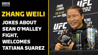 Zhang Weili Jokes She Wants To Fight Sean O'Malley Next | UFC 292 | MMA Fighting