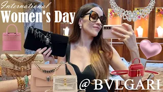 I NEVER EXPECTED THIS 😍 What a DREAM Bag!! 😍 International Women's Day at BVLGARI Shopping Vlog 2022