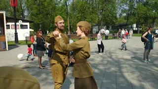 Военный оркестр 9 мая в Останкинском парке