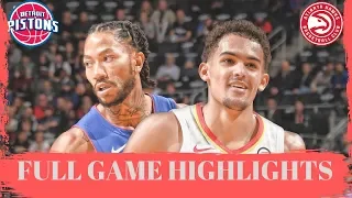 Atlanta HAWKS vs Detroit PISTONS | Full Game Highlights | 2019-2020 NBA Season .video