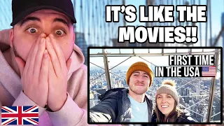 Brit Reacts to European's First Time in America!