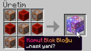 Minecraft, ama ÖZEL KOMUT BLOKLARI Var..