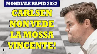 CARLSEN NON VEDE LA MOSSA VINCENTE AL MONDIALE RAPID | DIFESA FRANCESE