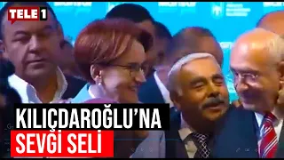 Kılıçdaroğlu'nu öpmeden bırakmadı