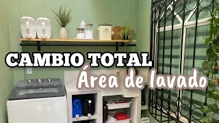 💛TRANSFORMACIÓN DEL ÁREA DE LAVADO 🧺 MUCHOS  DIAS DE TRABAJO 💪🏼 ESPACIO BONITO EN MI HOGAR 🏠