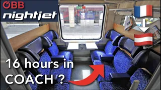 Paris to Vienna with Nightjet - 16 hours in COACH